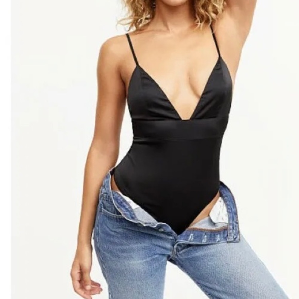 VS For Love & Lemons V cut bodysuit Black Size s